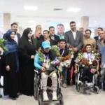 استقبال از قهرمانان پارادوومیدانی خوزستان در فرودگاه اهواز