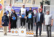 تیم تیراندازی با کمان شهرستان قاینات پس از درخشش در مسابقات استانی