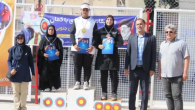 تیم تیراندازی با کمان شهرستان قاینات پس از درخشش در مسابقات استانی