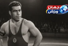 پیشنهاد تصویر: کشتی‌گیر ایرانی در فضای زورخانه با حال‌وهوای پهلوانی