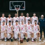 بازیکنان تیم ملی بسکتبال زیر ۱۸ سال ایران در تمرینات پیش از کاپ آسیا ۲۰۲۶