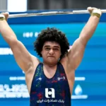 ابوالفضل زارع قهرمان دسته ۱۱۰ کیلوگرم جوانان جهان در اسماعیلیه