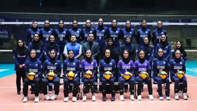 بازیکنان تیم ملی والیبال زنان ایران در رقابت‌های قهرمانی آسیا ۲۰۲۶